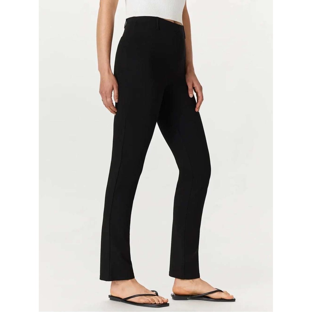 Quince Ponte Pants Womens Black Stretch Trousers Career Professional M